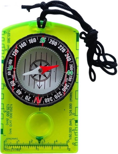 Acra mala busola s lupom neon žutozelena - 1 komad