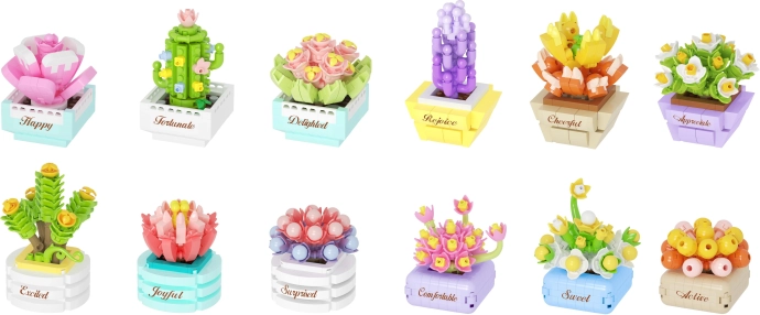 KOCO mini slagalice biljaka – set u display boxu