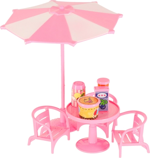 Pull-out awning and outdoor seating