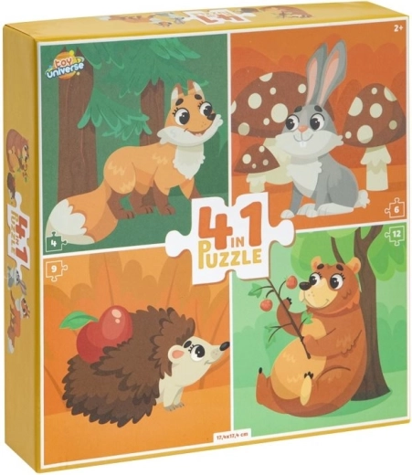 Puzzle šumske životinjice 4u1 TOY UNIVERSE