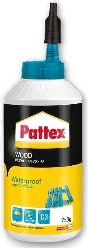 Vodootporno ljepilo za drvo D3 250 g PATTEX SUPER 3