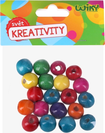 Drvene šarene perle 20 kom