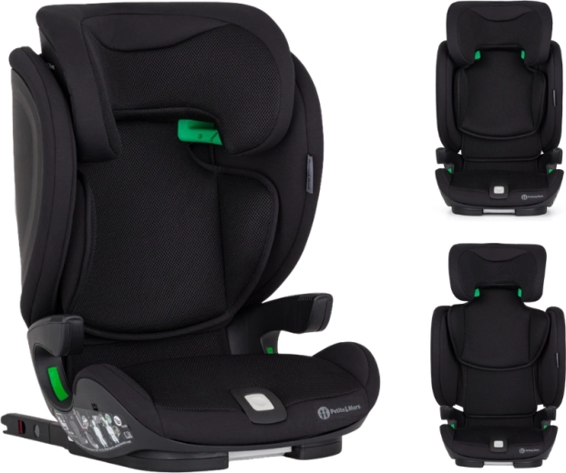 Petite&Mars autosjedalica Elite Fix Pro i-Size Coal black air 100–150 cm (15–36 kg)