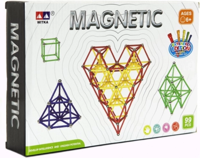 Magnetična konstrukcijska set – 99 dijelova
