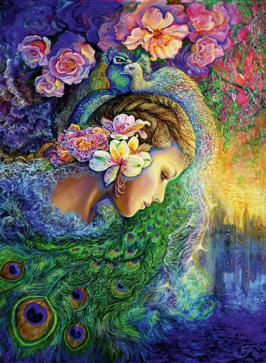 Grafika puzzle Paunova opijenost 3000 dijelova