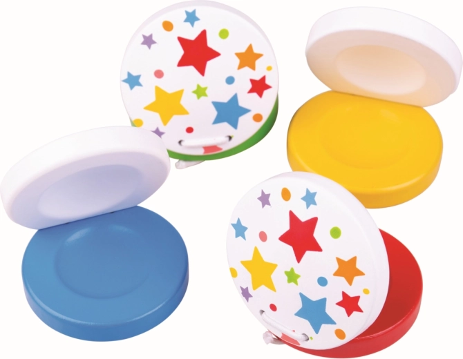 bigjigs toys kastanjete sa zvjezdicama – plave
