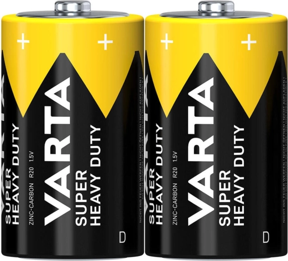 VARTA SuperLife D R20 cink-ugljične baterije 1,5 V (2 kom)