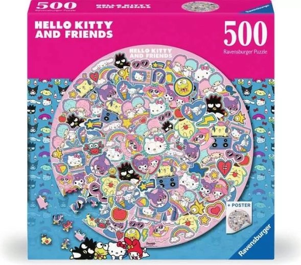 Ravensburger okrugla slagalica Hello Kitty 500 dijelova