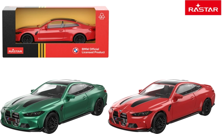 Metalni autić Rastar BMW M4 CS 1:43 crveni - 1 kom