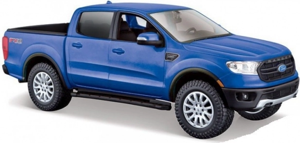 Model automobila Ford Ranger 2019 plavi 1/27