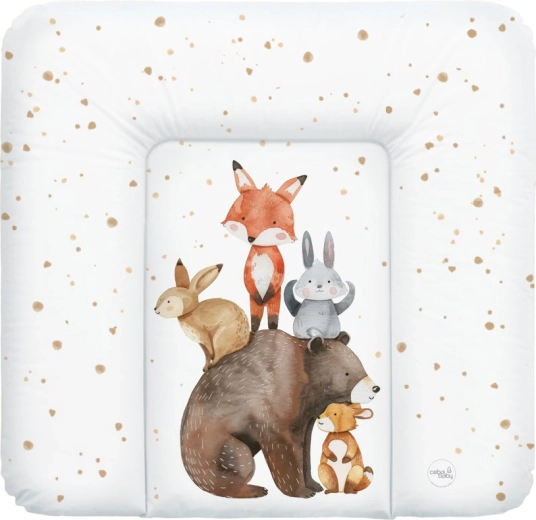 Ceba Baby mekana podloga za presvlačenje Basic Forest Friends 75 × 72 cm