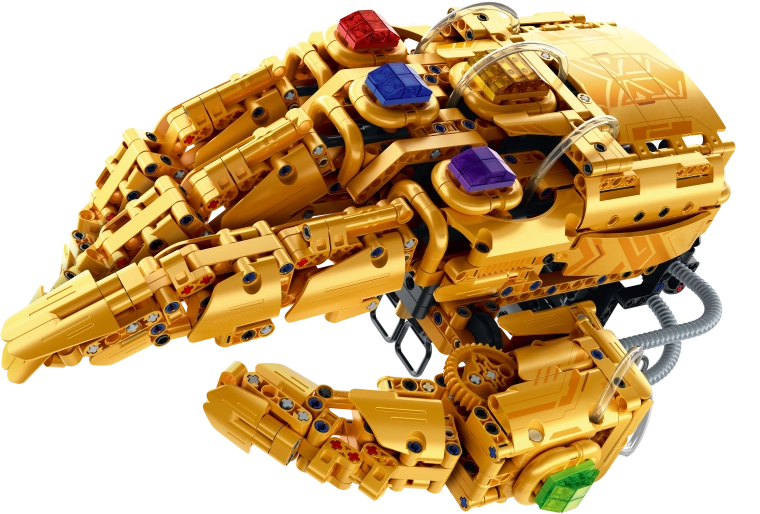 Impresivan model zlatne robotske ruke