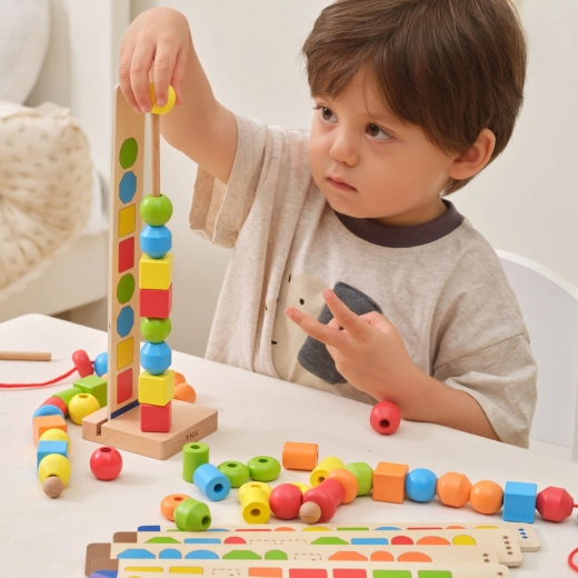 5 colors and 5 shapes for sorting and logic
