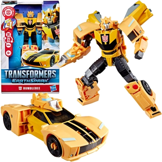 Hasbro Transformers EarthSpark deluxe figurica Bumblebee 2u1 (robot i sportski auto)