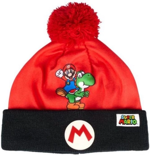 Red Fleece Super Mario Beanie