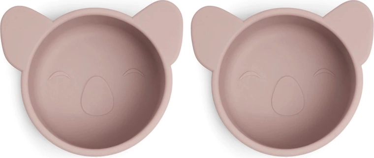 NUUROO Rosa silikonske zdjelice koala woodrose - 2 kom