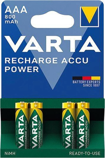 Punjive AAA mikrotankovske baterije 800 mAh Varta (4 kom)