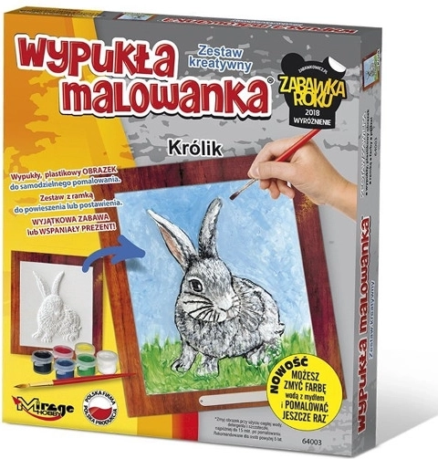 Raised 3D Coloring – Rabbit by MIRAGE HOBBY