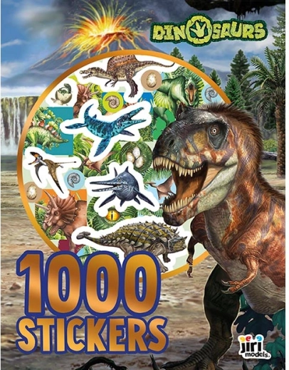 Bilježnica s 1000 naljepnica dinosaura