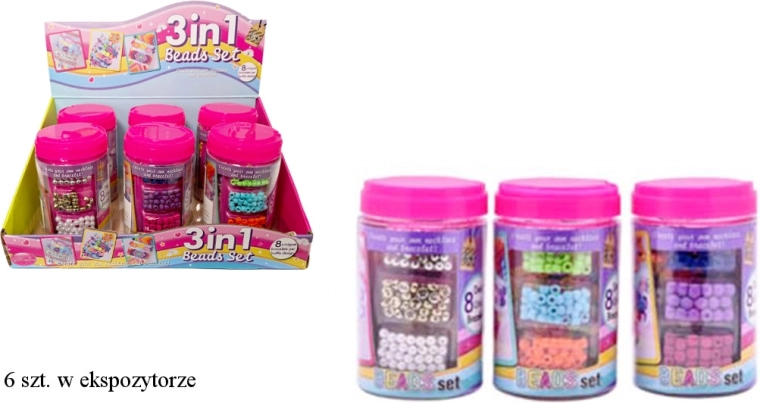 Kreativni set perlica za izradu nakita u plastičnoj kutiji