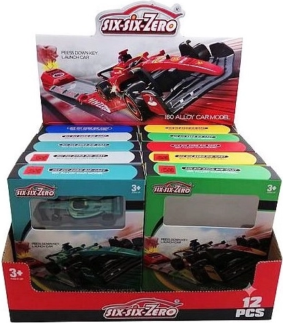 Racing toy car 10 cm (mix of 6 variants)