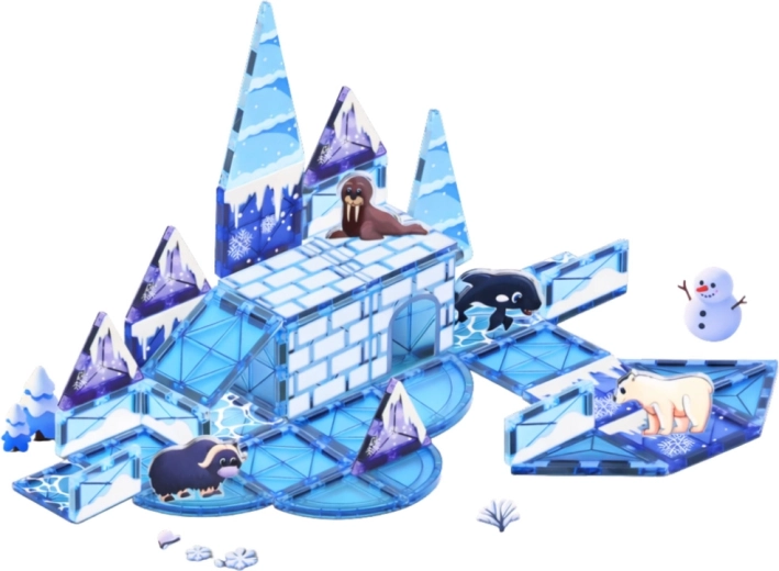 Prozirni plavi paneli poput leda