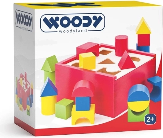 Woody drvena kutija za umetanje oblika