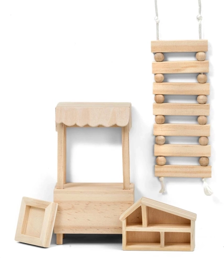 DIY dodaci od prirodnog drva spremni za doradu