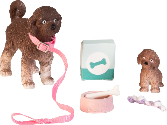 Lundby domestic dogs for a dollhouse