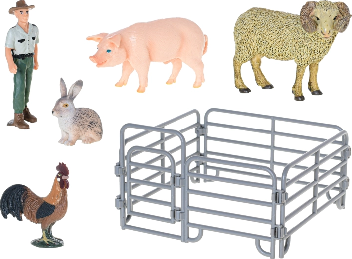 Igraća scena s ogradom i figuricama