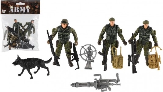 Set vojnih akcijskih figurica s psom