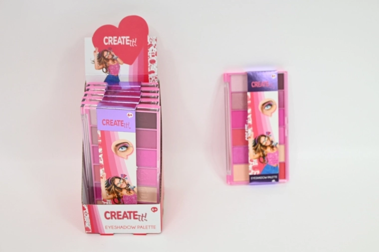 Create It! paleta sjenila za oči – 12 nijansi u ružičasto-crvenim tonovima