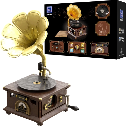 Pantasy vintage gramofon od kockica