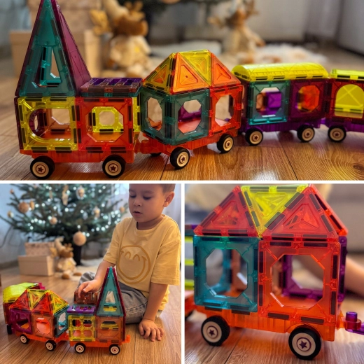 A train on wheels, guided by your imagination