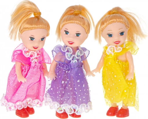 Set od 3 malih lutkica za kućicu, 10 cm