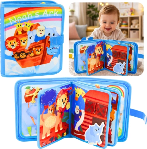 Senzorna filcana knjižica Noina arka 3D za djecu