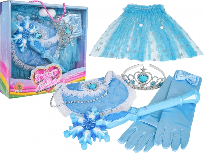 Set mala princeza – svijetloplava haljina i dodaci