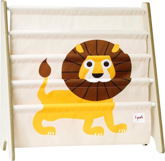 3 Sprouts stalak za knjige Lion Yellow