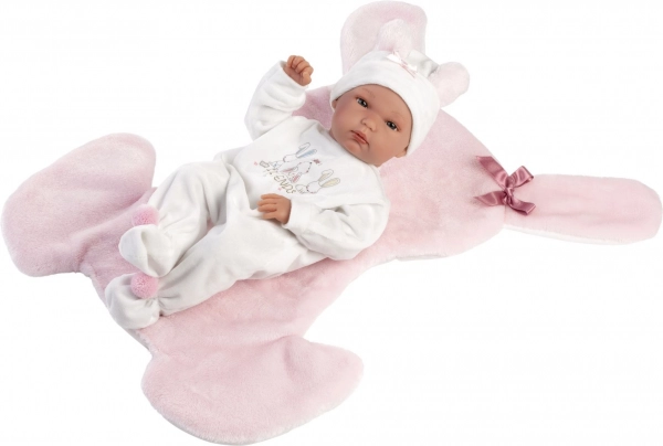 Realistična lutka New Born djevojčica s cijelim vinilnim tijelom 35 cm