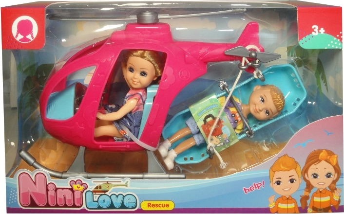 Lutka u spasilačkom helikopteru s nosilima i pacijentom