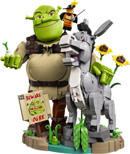 Iconic trio of characters from the Shrek movie