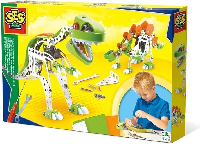 SES Creative metalna konstrukcijska igračka dinosaura