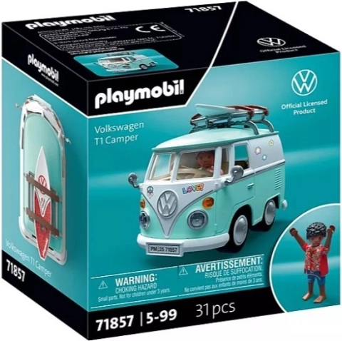 Playmobil Volkswagen T1 kamper – kolekcionarski set s figuricom
