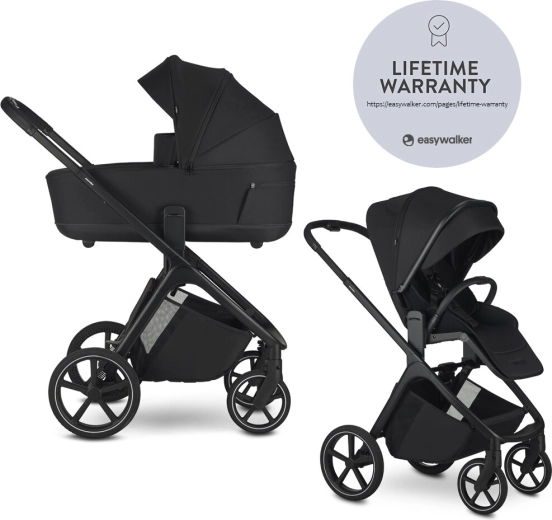 Easywalker kombinirana dječja kolica Zoey Pure Black