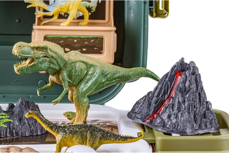 Svijet dinosaura s figuricama, jajima i vulkanom