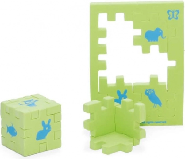 Happy Cube Junior – životinje (1 kocka) pjenaste 3D puzzle