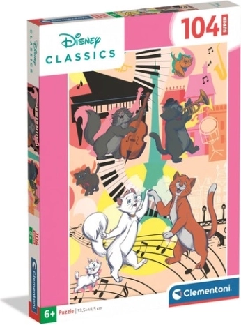 Clementoni Super Aristocats Puzzle 104 Pieces