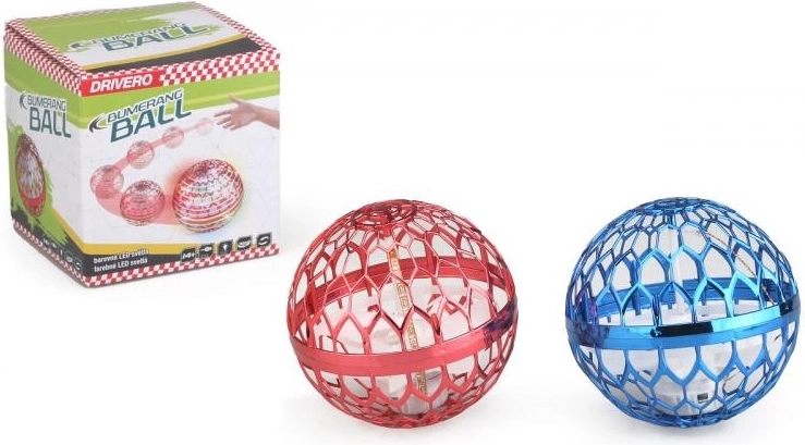 Bumerang loptica s LED, crvena