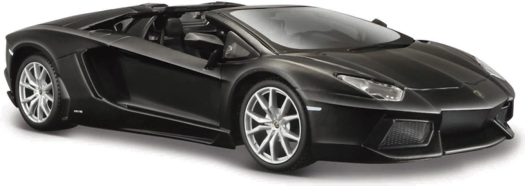 Maisto Lamborghini Aventador LP 700-4 Roadster Special Edition model auta 1:24 mat crni