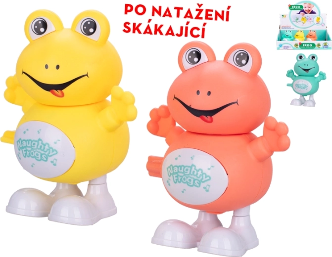 Jumping Frog 9.5 cm – wind-up toy for kids